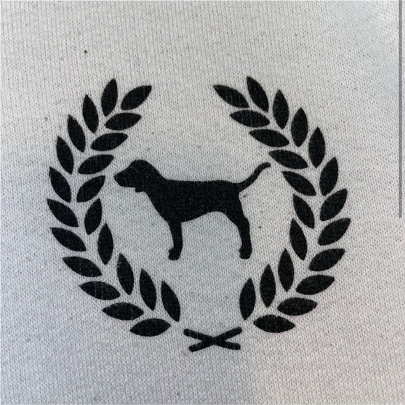 VS Pink Quarter zip pullover jacket in white and pink color way, Size M - Picture 2 of 5